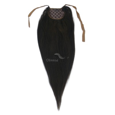Tmavě hnědý clip in culík (002), 50 cm, REMY, 80g Tmavě hnědý clip in culík (002), 50 cm, REMY, 80g
