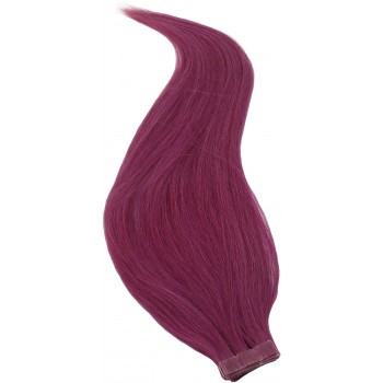 Fialové vlasy k prodloužení - Tape-in REMY proužky, 50 cm (PURPLE), 20 ks