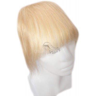 Clip in ofina nejsvětlejší blond (613), 25g REMY Clip in ofina nejsvětlejší blond (613), 25g REMY