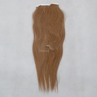 Světle hnědé vlasy k prodloužení - Tape in REMY proužky, 50 cm (012), 20 ks Světle hnědé vlasy k prodloužení - Tape in REMY proužky, 50 cm (012), 20 ks