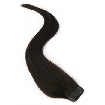 Tmavě hnědý Tape in REMY proužek, 50 cm (002), 1 ks