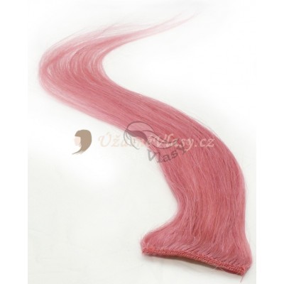 Růžové lidské vlasy k prodloužení - Clip in prameny, 50 cm (PINK) Růžové lidské vlasy k prodloužení - Clip in prameny, 50 cm (PINK)