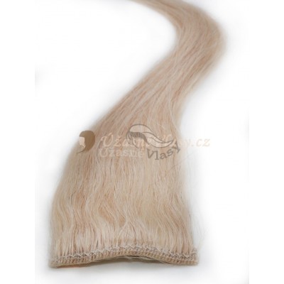 Nejsvětlejší blond vlasy k prodloužení - Clip in prameny, 50 cm (613) Nejsvětlejší blond vlasy k prodloužení - Clip in prameny, 50 cm (613)