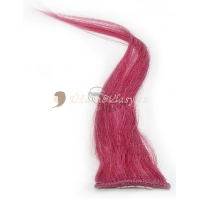 Fuchsiové vlasy k prodloužení - Clip in prameny, 50 cm (FOXIA) Fuchsiové vlasy k prodloužení - Clip in prameny, 50 cm (FOXIA)
