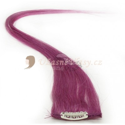 Fialové vlasy k prodloužení - Clip in prameny, 50 cm (PURPLE) Fialové vlasy k prodloužení - Clip in prameny, 50 cm (PURPLE)