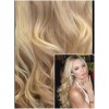 VLNITÉ DELUXE Clip in 50cm 200g REMY lidské vlasy - PLATINOVÁ BLOND / SVĚTLE HNĚDÁ