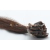 Nejtmavší hnědé vlasy k prodloužení - keratin, 50 cm, 20 pramenů (002)