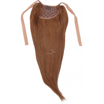 Kaštanový clip in culík (008), 50 cm, REMY, 80g Kaštanový clip in culík (008), 50 cm, REMY, 80g