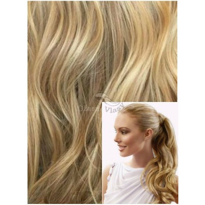 Clip in VLNITÝ CULÍK 50cm 80g  REMY - PŘÍRODNÍ BLOND