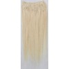 Platinové blond vlasy k prodloužení - Clip in set, 8 ks, 50 cm (060)