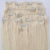 Zlatavé blond vlasy k prodloužení - Clip in set, 8 ks, 50 cm (022)