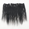 Uhlově černé vlasy k prodloužení - Clip in set, 8 ks, 50 cm (001)