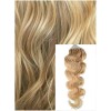 Vlnité micro ring vlasy, 50 cm 0,7g/pr., 50 pramenů - PŘÍRODNÍ BLOND