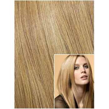 Clip in 40cm 100g REMY lidské vlasy - PŘÍDNI BLOND