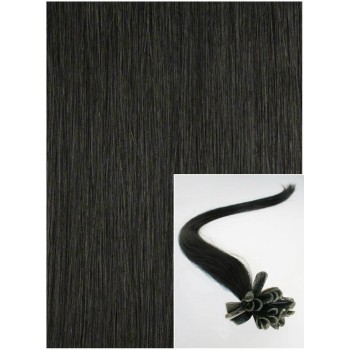 Vlasy na keratin, 40 cm 0,5g/pr., 50 pramenů - černá