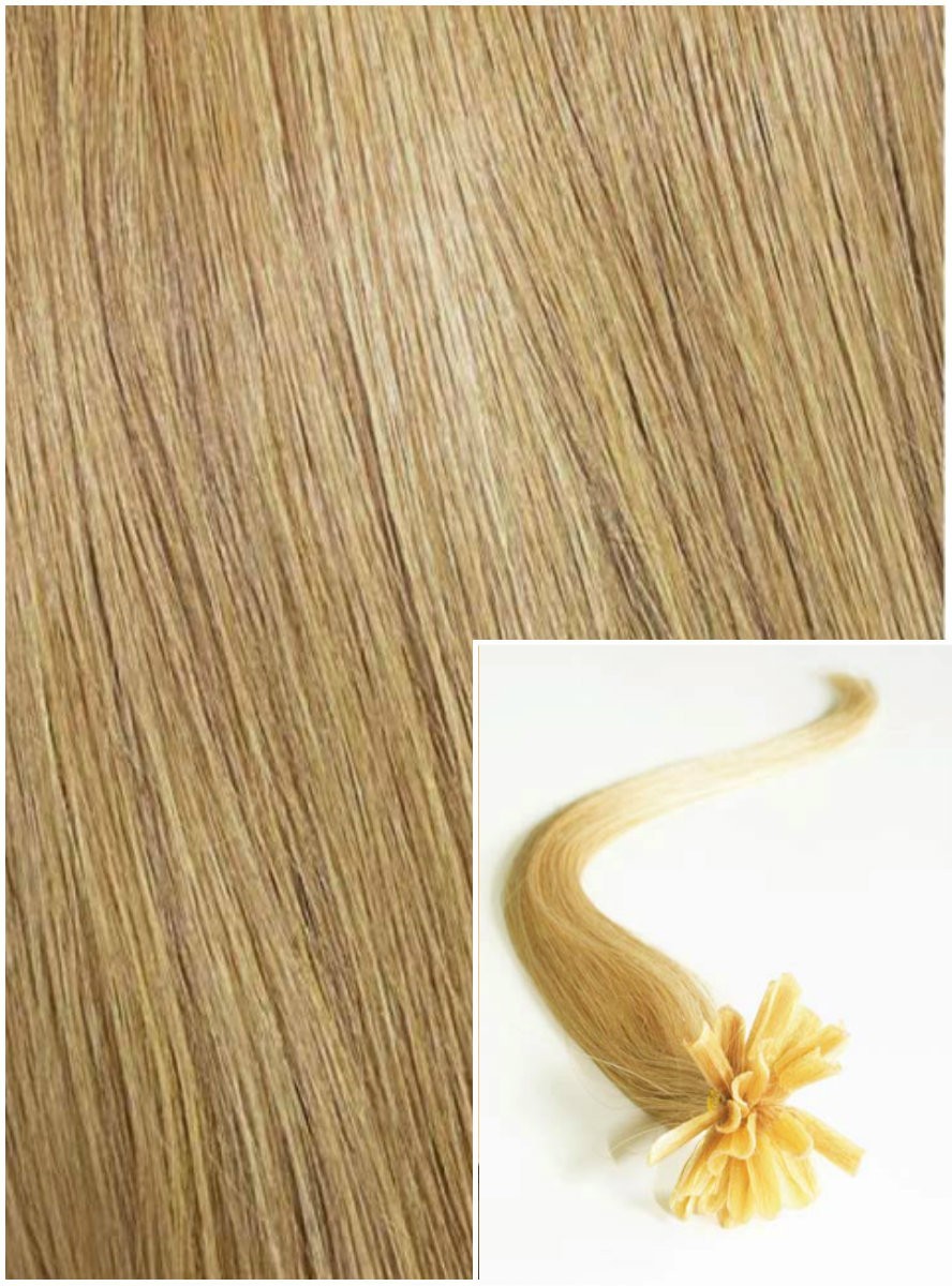 Vlasy na keratin, 40 cm 0,5g/pr., 50 pramenů - PŘÍRODNÍ BLOND