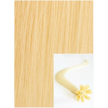 Vlasy na keratin, 40 cm 0,5g/pr., 50 pramenů - NEJSVĚTLEJŠÍ BLOND